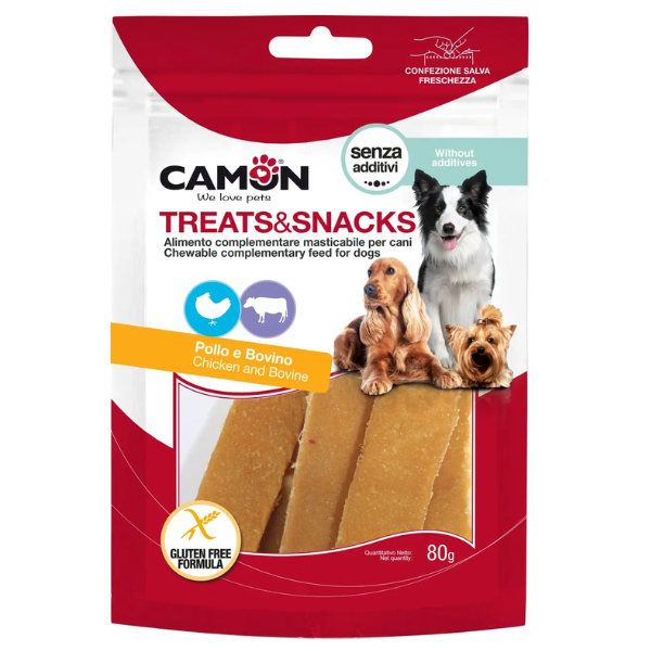 CHICKEN JERKY & RAWHIDE 80G