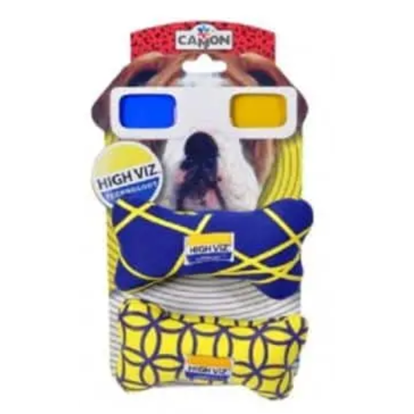 DOG TOY HIGH VIZ. BONE