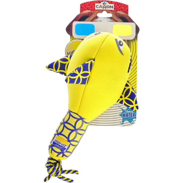 DOG TOY HIGH VIZ. WHALE