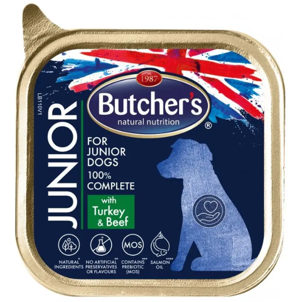 BUTCHER'S JUNIOR TURKEY and BEEF PATE 150G