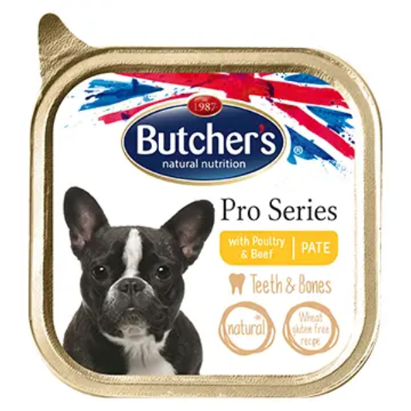 BUTCHER'S PRO POULTRY AND BEEF PATE 150G