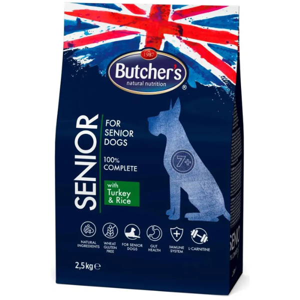 BUTCHER'S SENIOR 2.5KG TURKEY ANDRICE