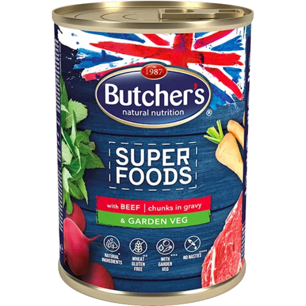 BUTCHER'S SUPER FOODS BEEF AND VEG 400G