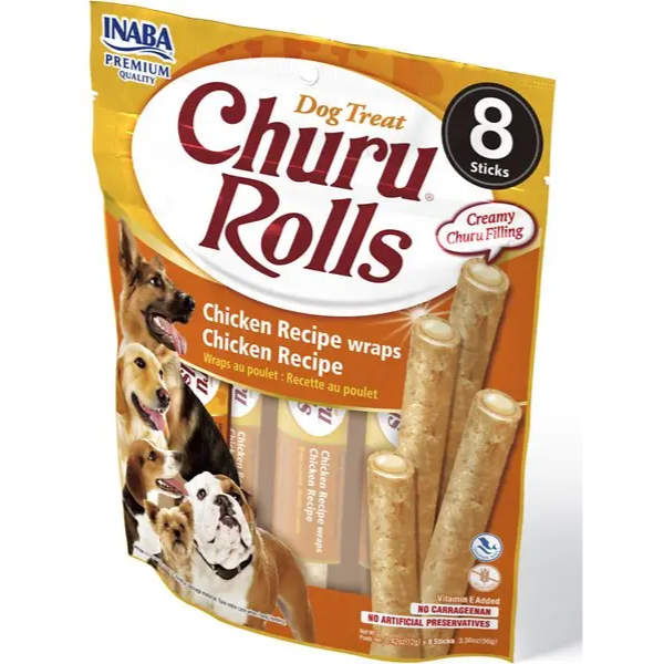 CHURU DOG 731 ROLLS CHICKEN WRAPS WITH CHICKEN