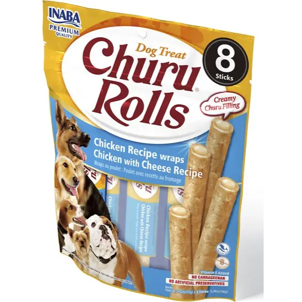 CHURU DOG 733 ROLLS CHICKEN WRAPS WITH CHEESE