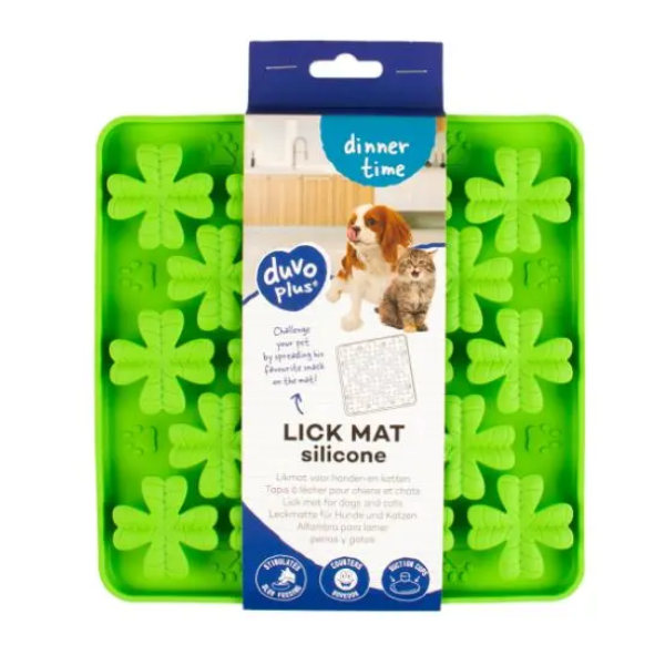 DUVO+ LICK MAT FLOWER GREEN