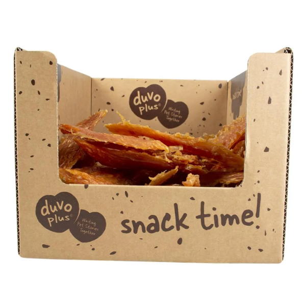 DUVO+ MEAT! CHICKEN JERKIES 2.5KG 109PC