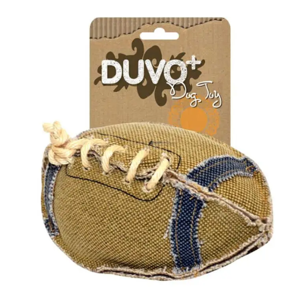 DUVO DOG TOY CANVAS FOOTBALL