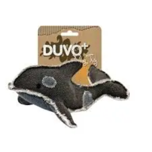 DUVO DOGTOY CANVAS WHALE