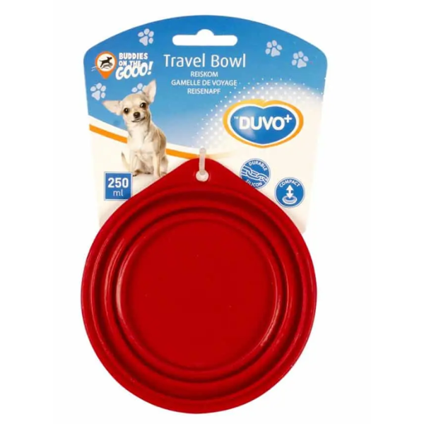 DUVO SILICONE TRAVEL BOWL 250ML