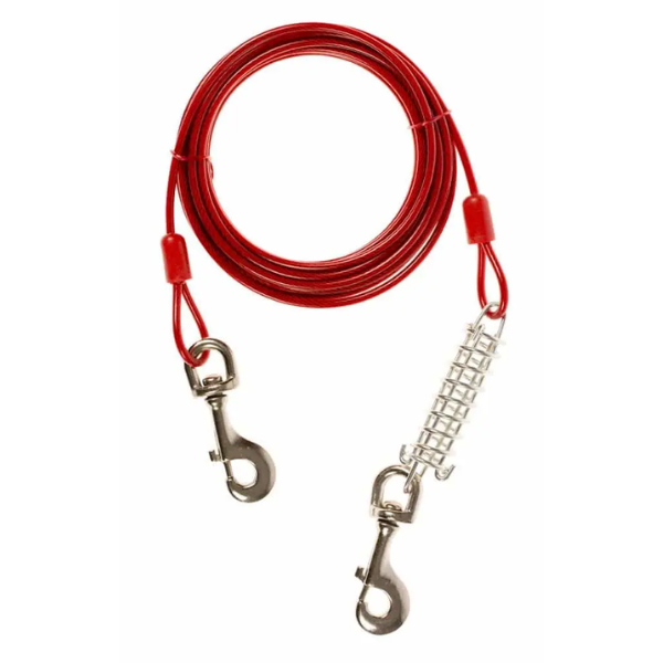 DUVO TIE OUT CABLE W/SPRING HEAVY DUTY