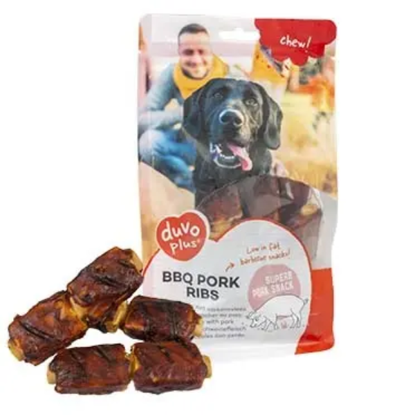 DUVO+ BBQ PORK RIBS 9.8CM 6PCS 300GR