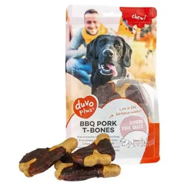 DUVO+ BBQ PORK T-BONES 9.5CM 6PCS 300GR