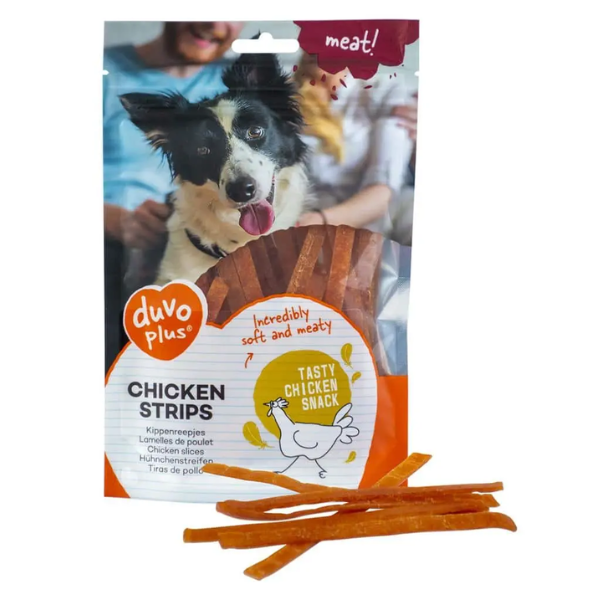 DUVO+ CHICKEN AND FISH STRIPS 80G
