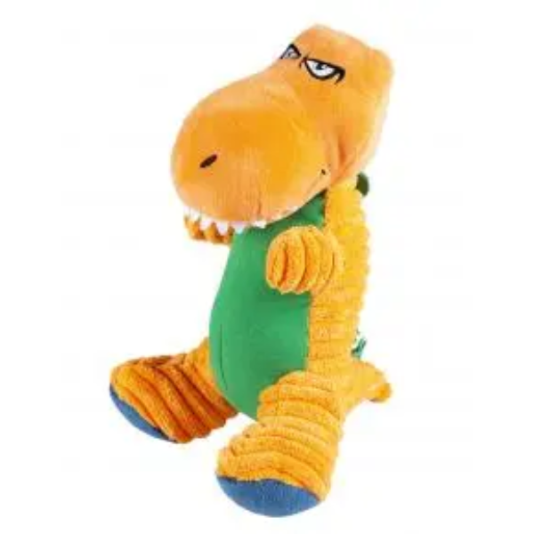 DUVO+ PLUSH DINO T-REX CORDUROY ORANGE
