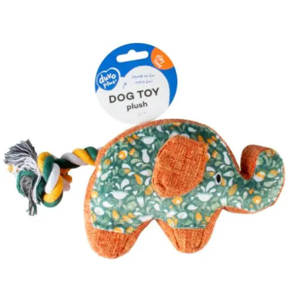 DUVO+ PLUSH ELEPHANT RETRO GREEN