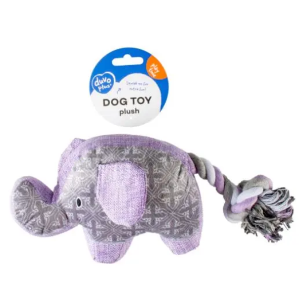 DUVO+ PLUSH ELEPHANT RETRO GREY