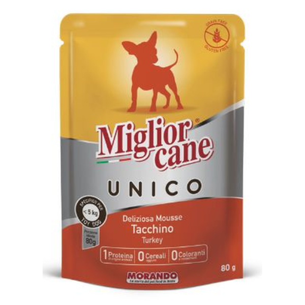 MC UNICO TOY DOG TURKEY MOUSSE 80G