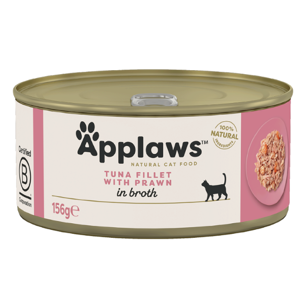 APPLAWS CAT TIN TUN FLK&PRWN 156Gr