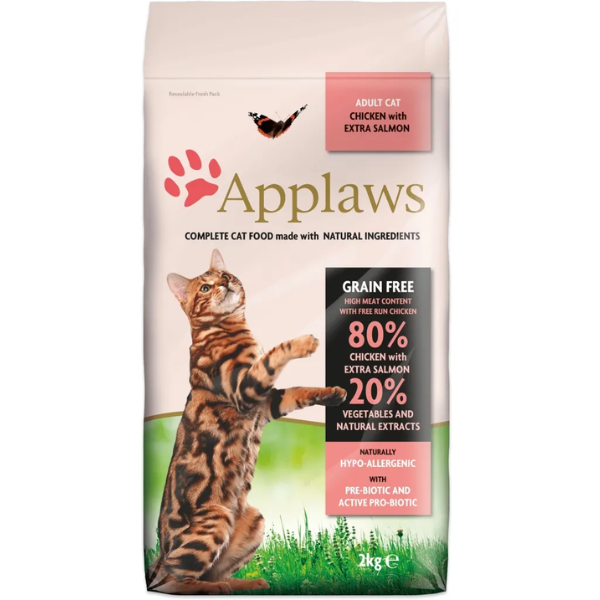 APPLAWS CAT DRY CKN&SLM 2Kg