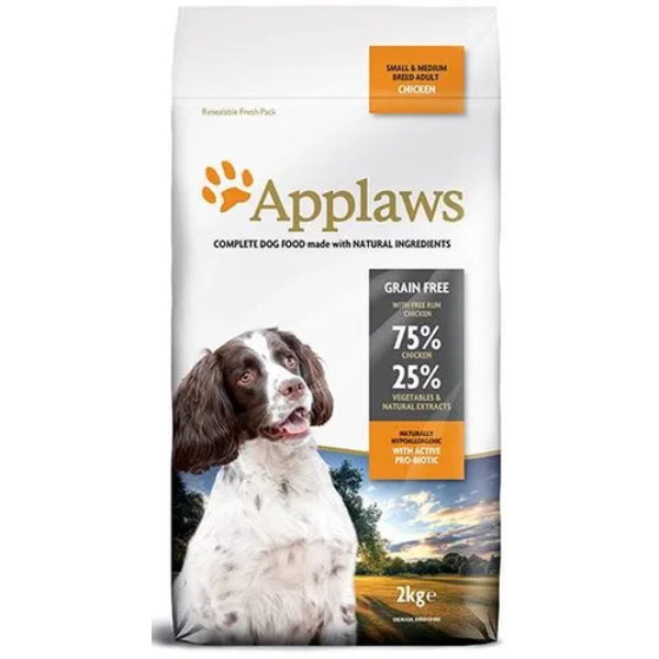 APPLAWS DOG DRY CKN AD SM & MED BRD 2KG