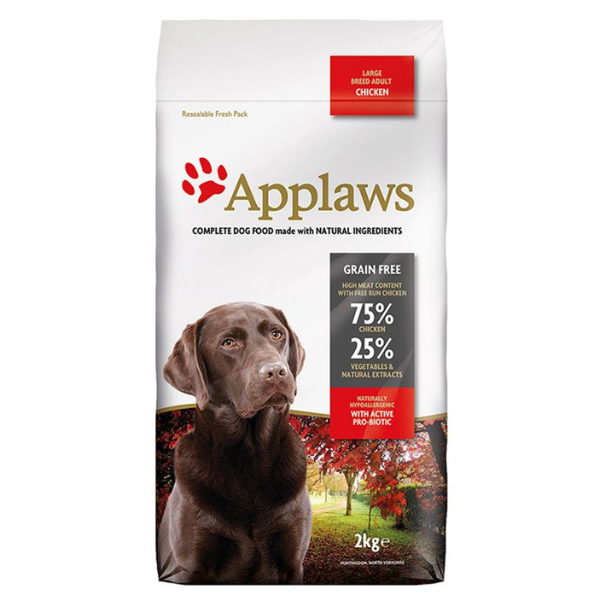 APPLAWS DOG DRY CKN AD LRG BRD 2KG