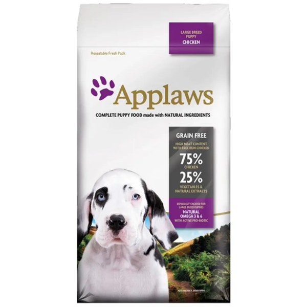 APPLAWS DOG DRY CKN PUP LRG BRD 2KG
