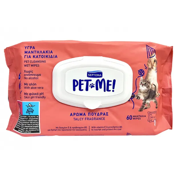 SEPTONA PET ME WIPES TALCY FR