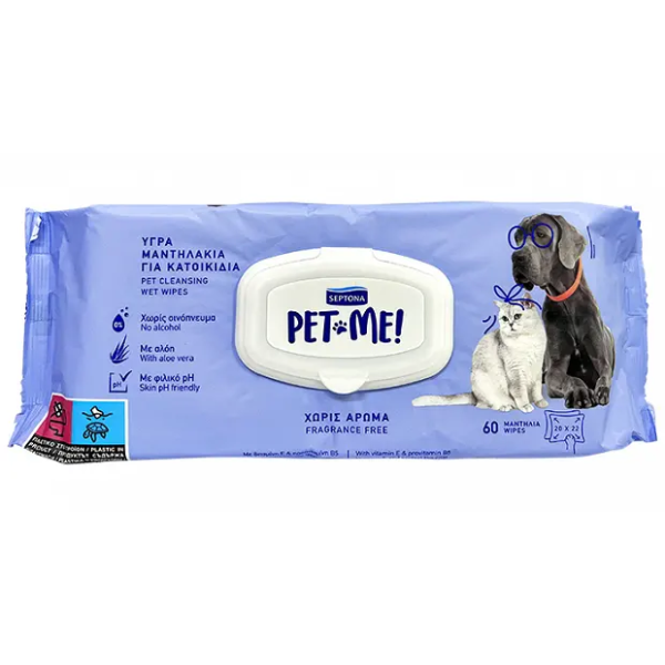 SEPTONA PET ME WIPES FRAG FREE