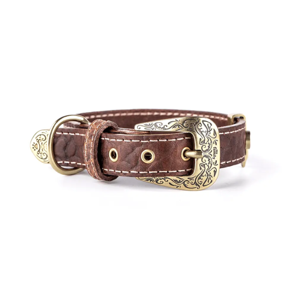EL PASO COLLAR 22-30CM LEATHER