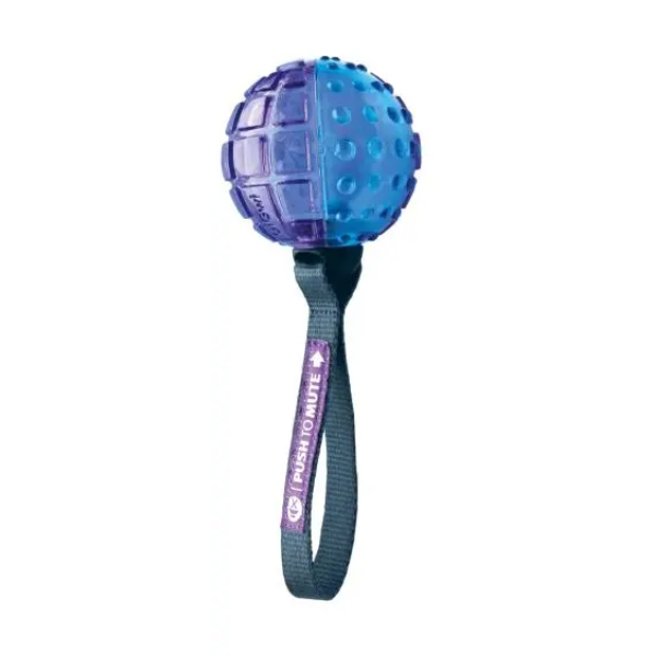 GIMDOG BALL 'PUSH TO MUTE' PURPLE/BLUE
