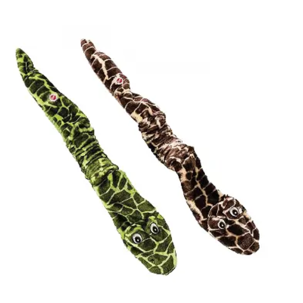 GIMDOG STRETCH N'SQUEAK SNAKE GREEN