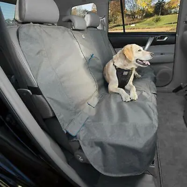 HEATHER BENCH SEAT COVER GREY/BLUE