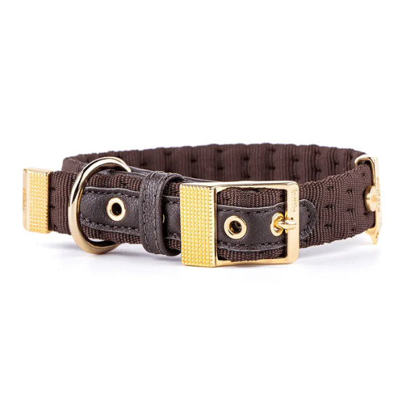 MILANO 42-55CM NYLON COLLAR GOLD PLATED 24K