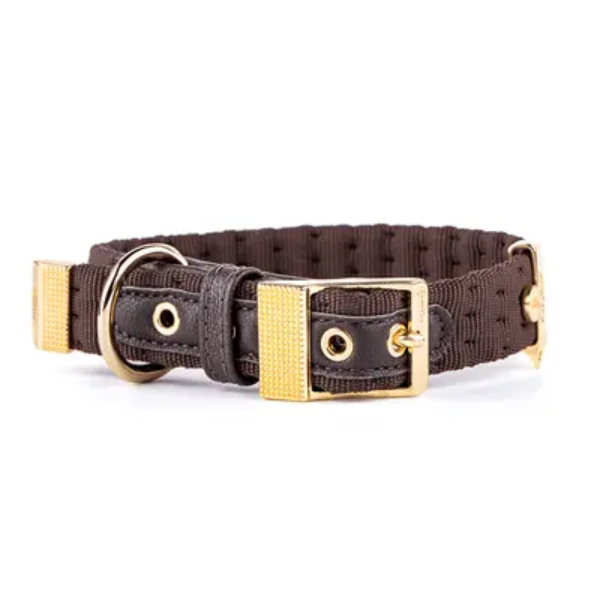 MILANO 44-60CM NYLON COLLAR GOLD PLATED 24K