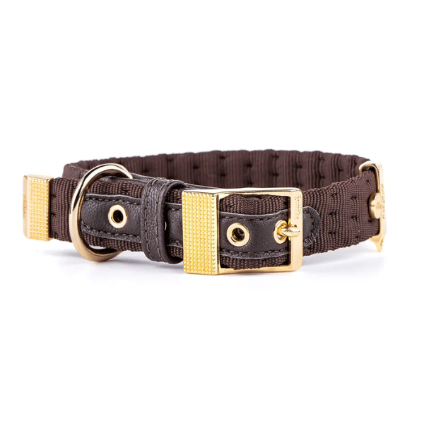 MILANO 49-65CM NYLON COLLAR GOLD PLATED 24K