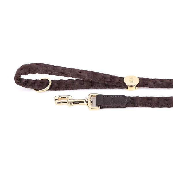 MILANO NYLON LEASH S 110CM GOLD PLATED 24K