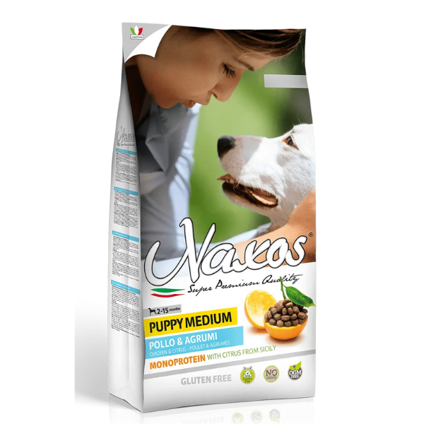 NAXOS MEDIUM PUPPY CHICKEN 3KG