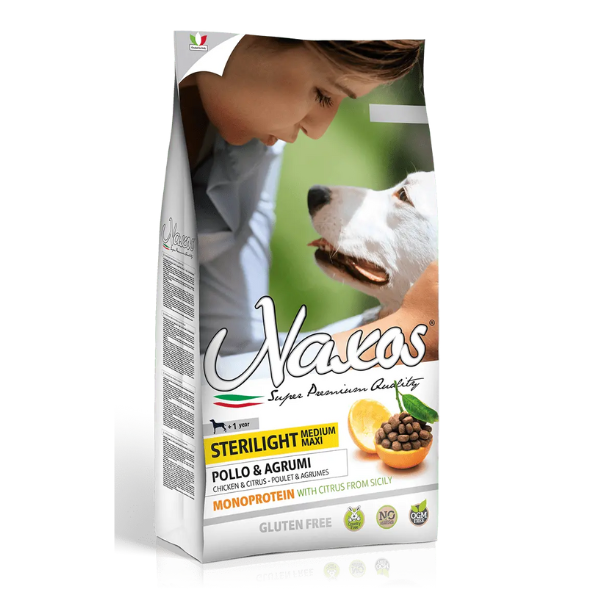 NAXOS STERILIGHT MED/MAXI CHICKEN 12KG