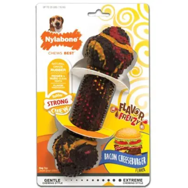 NYLABONE BACON CHEESEBURGER SMALL