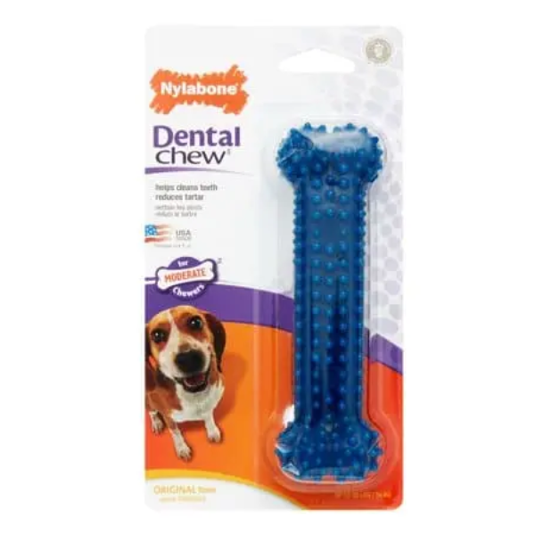 NYLABONE DENTAL CHEW BONE CHICKEN MEDIUM