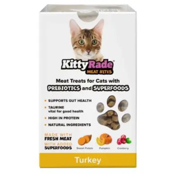 KITTYRADE MEAT BITES TURKEY 100G