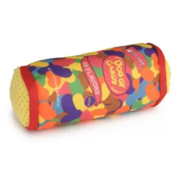 POLYESTER CANDY TUBE DOG TOY