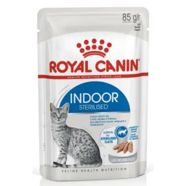 ROYAL CANIN INDOOR STERLISED LOAF (12x85G)
