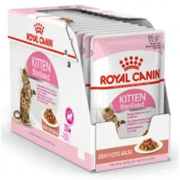 ROYAL CANIN KITTEN STERILISED GRAVY (12x85G)