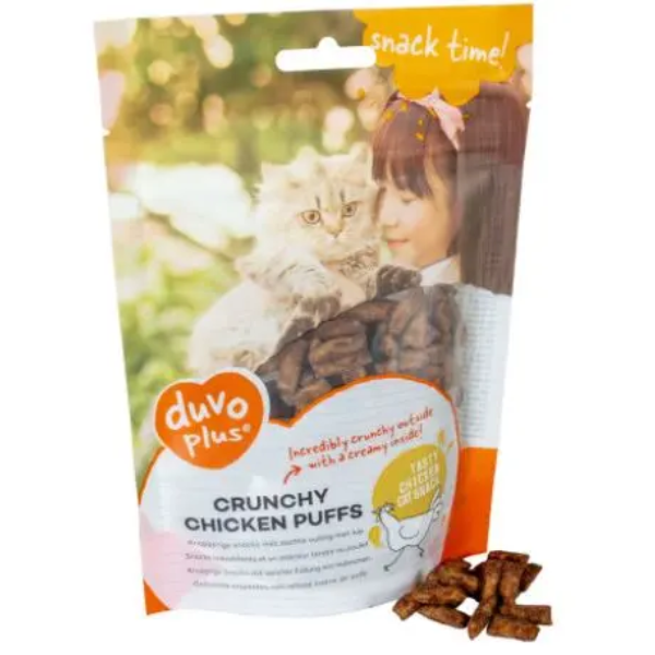 DUVO+ CRUNCHY CHICKEN PUFFS 50G