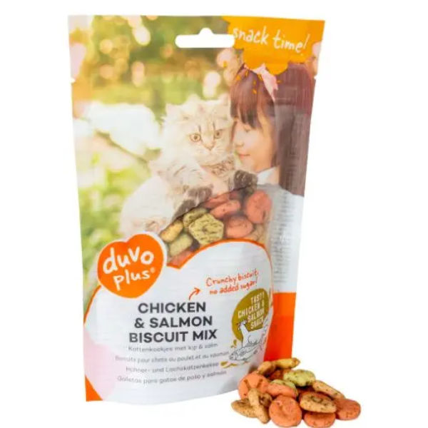 DUVO+ CHICKEN & SALMON BISCUIT MIX 50G
