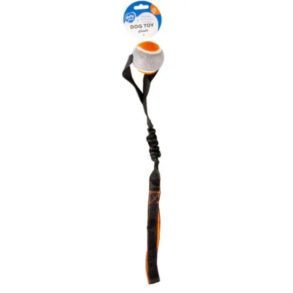 DUVO+ TUG'N PLAY BALL ORANGE/GREY