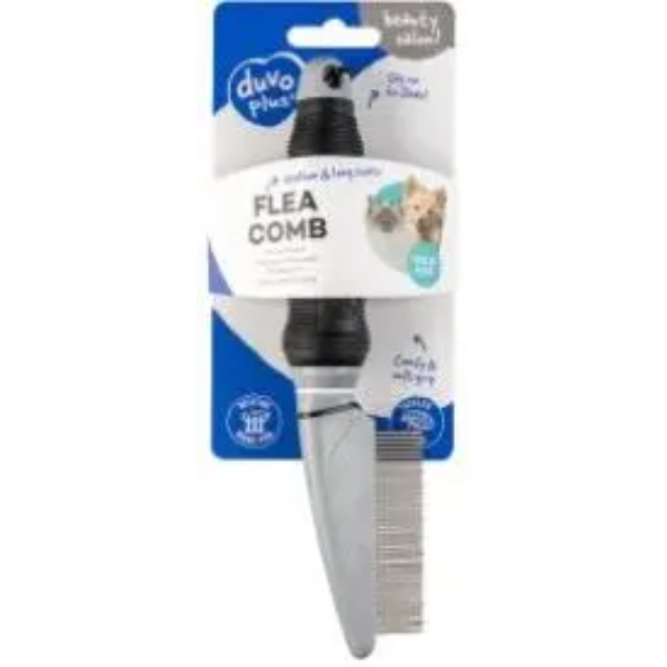 DUVO+ FLEA COMB 68PINS BLACK/GREY