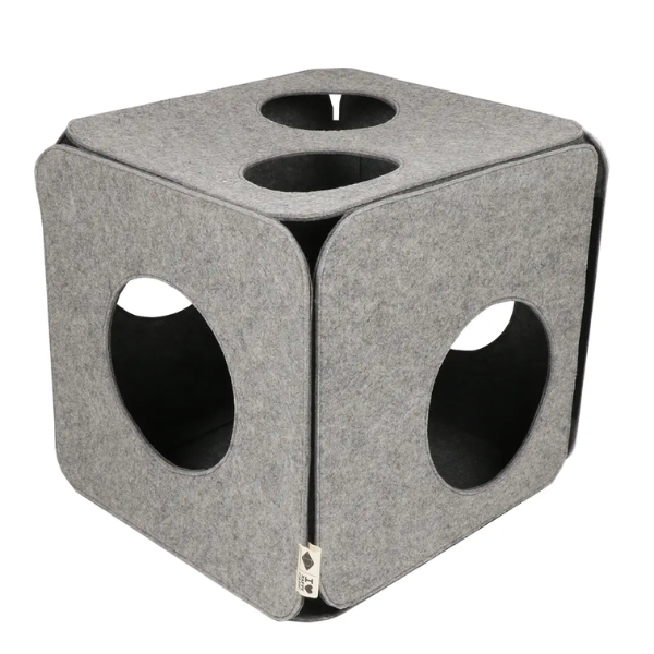 EBI NALA PLAY FELT CUBE 40X40X40 GREY